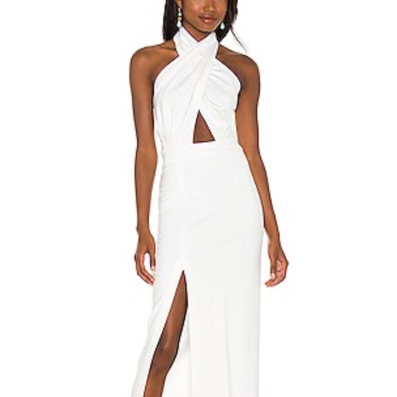AMANDA UPRICHARD X REVOLVE Zahara Gown in White - Picture 3 of 10